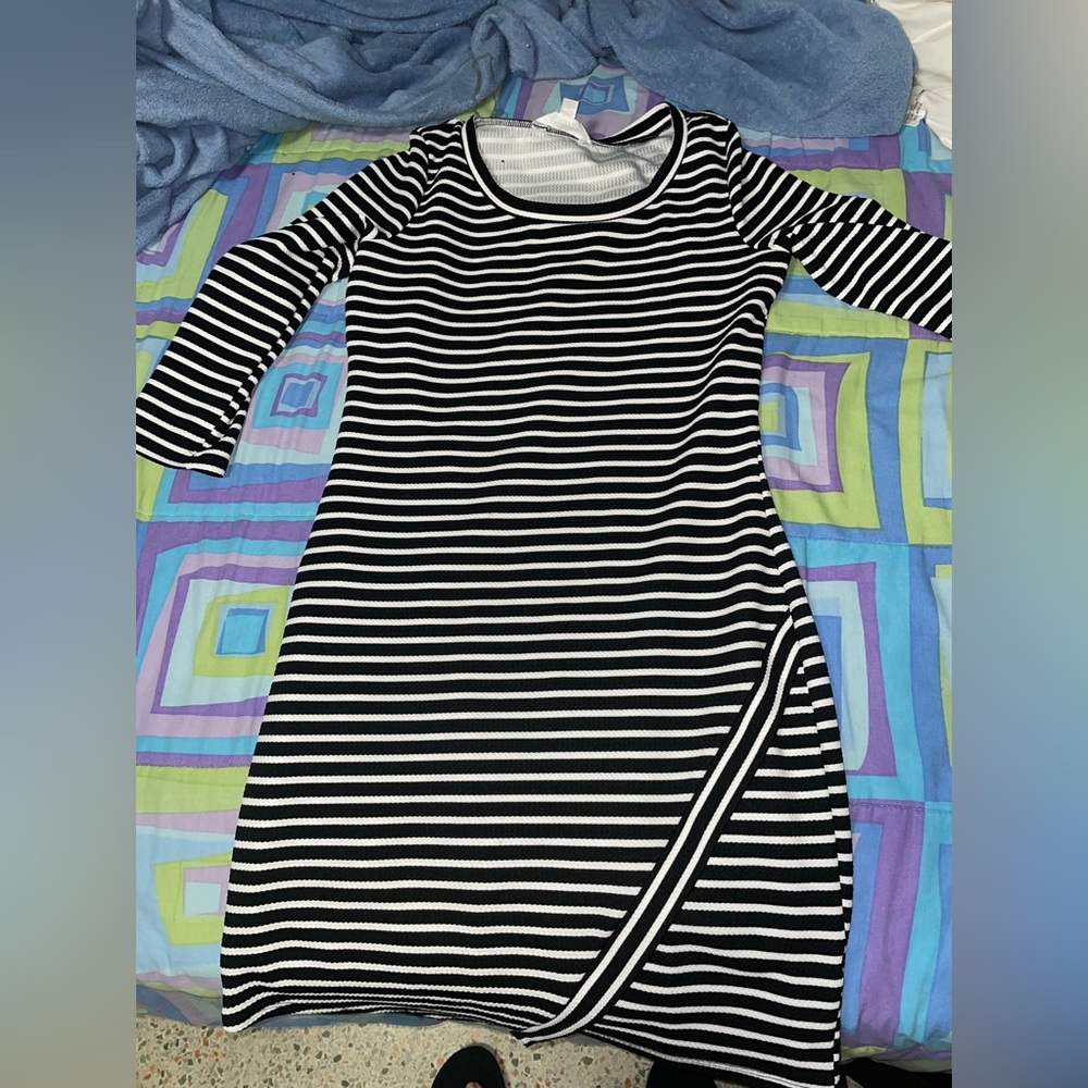 Black and white dress